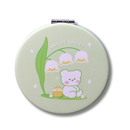 

ILIKEGIFT Зеркало складное "Bear lily of valley green" с увеличением, Зеркало складное "Bear lily of valley green" с увеличением