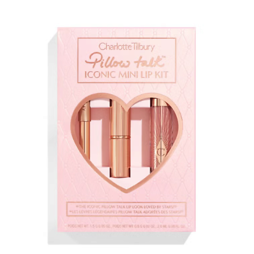 

CHARLOTTE TILBURY Подарочный набор для губ Pillow Talk Iconic Mini Lip Kit, Подарочный набор для губ Pillow Talk Iconic Mini Lip Kit