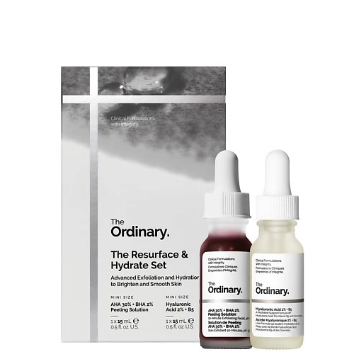 

THE ORDINARY Набор для отшелушивания и увлажнения The Resurface and Hydrate Set, Набор для отшелушивания и увлажнения The Resurface and Hydrate Set
