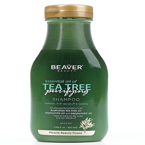 

BEAVER Шампунь с маслом Чайного дерева 350.0, Шампунь с маслом Чайного дерева