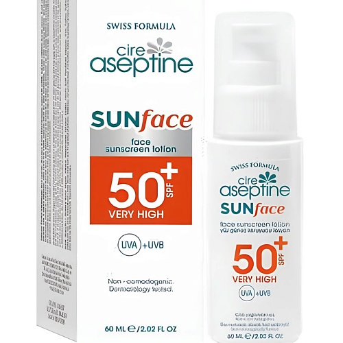

CIRE ASEPTINE Лосьон для защиты лица от солнца 50 SPF Sun Face Lotion 50 SPF 60.0, Лосьон для защиты лица от солнца 50 SPF Sun Face Lotion 50 SPF