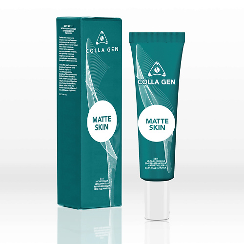 

COLLA GEN Матирующая, увлажняющая, выравнивающая база под макияж MATTE SKIN 3 в 1 30.0, Матирующая, увлажняющая, выравнивающая база под макияж MATTE SKIN 3 в 1