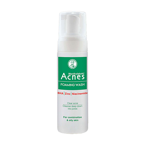 

MENTHOLATUM Пенка для умывания ACNES против акне, для комбинированной и жирной кожи 150.0, Пенка для умывания ACNES против акне, для комбинированной и жирной кожи