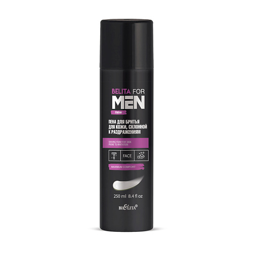 

БЕЛИТА Пена для бритья для кожи, склонной к раздражениям for Men 250.0, Пена для бритья для кожи, склонной к раздражениям for Men
