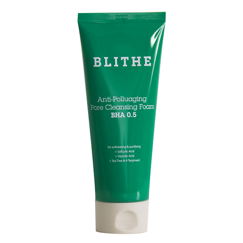 BLITHE Пенка для очищения пор Anti-Polluaging Pore Cleansing Foam BHA 5.0 150.0
