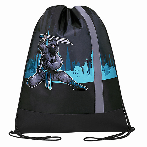 

ЮНЛАНДИЯ Мешок для обуви Black Ninja, Мешок для обуви Black Ninja