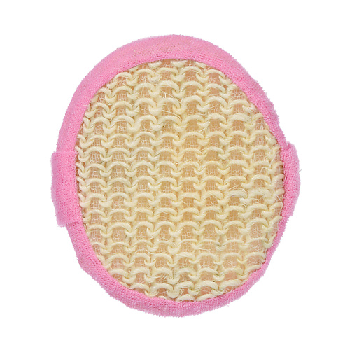 

БАННЫЕ ШТУЧКИ Мочалка из сизаля, объемная, овальная с хлопком, Мочалка из сизаля, объемная, овальная с хлопком