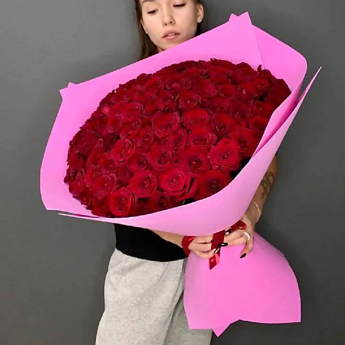 

PINKBUKET Букет из 51 красной розы, Букет из 51 красной розы