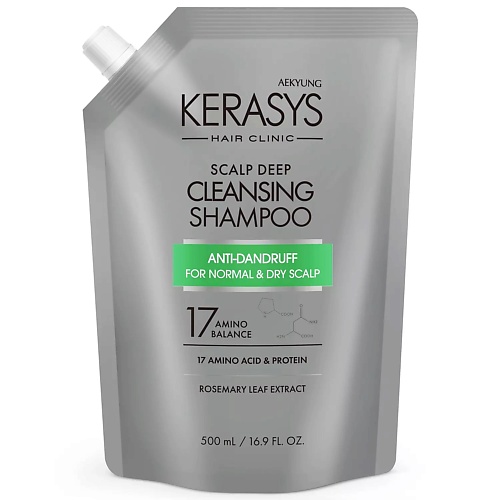 

KERASYS Clinic Шампунь для кожи головы Освежающий 500.0, Clinic Шампунь для кожи головы Освежающий