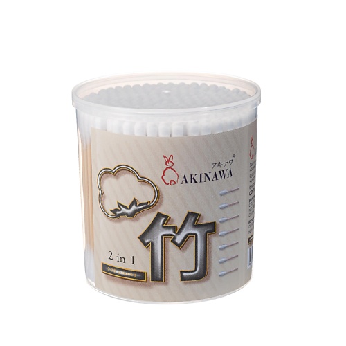 

AKINAWA Ватные палочки бамбуковые. 200.0, Ватные палочки бамбуковые.