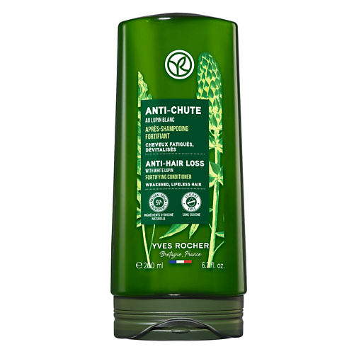 

YVES ROCHER Кондиционер против выпадения волос с белым люпином – для ослабленных волоc 200.0, Кондиционер против выпадения волос с белым люпином – для ослабленных волоc