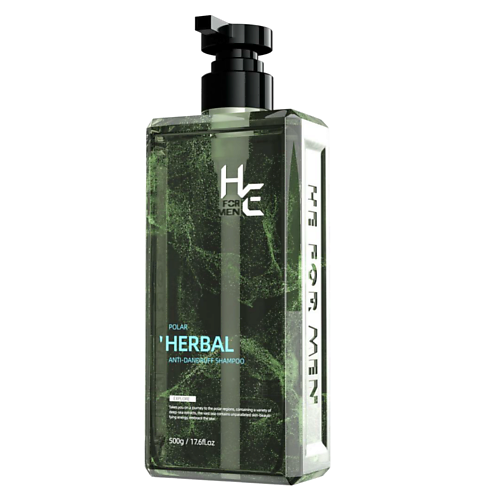 HE FOR MEN ШАМПУНЬ мужской против перхоти НЕ HERBAL Polar полярный лес