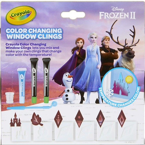 

CRAYOLA Набор для создания оконных наклеек Disney Frozen II, Набор для создания оконных наклеек Disney Frozen II