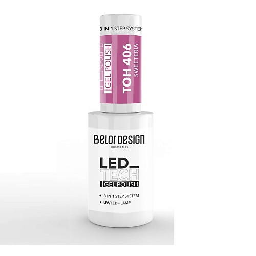 

BELOR DESIGN Лак-гель для ногтей Led Tech 3в1, Лак-гель для ногтей Led Tech 3в1
