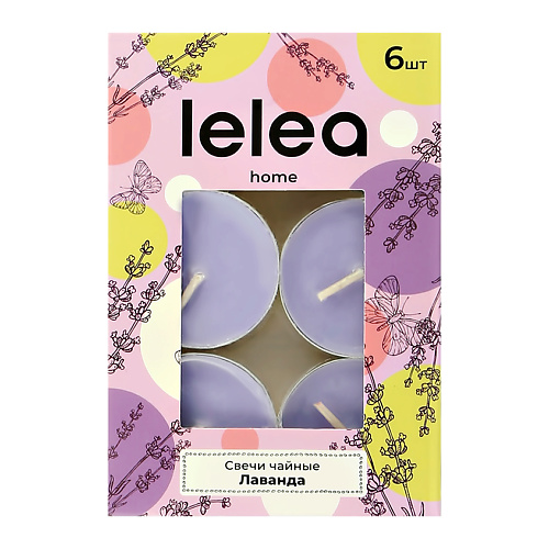 

LELEA Свечи ароматические Лаванда 6.0, Свечи ароматические Лаванда