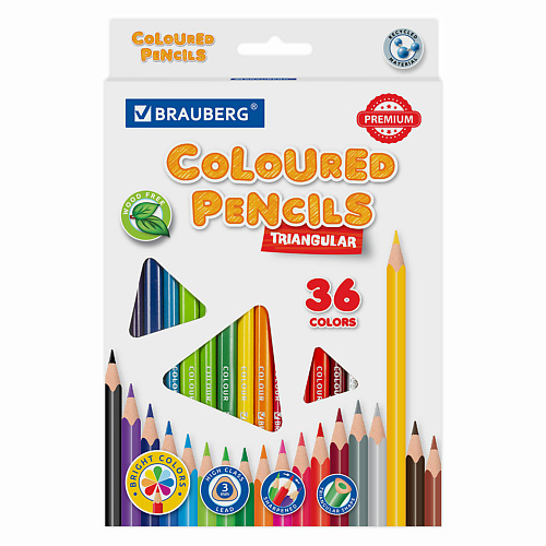 

BRAUBERG Карандаши цветные PREMIUM, Карандаши цветные PREMIUM