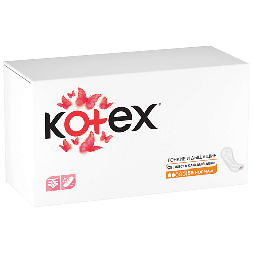 

KOTEX Прокладки Ежедневные Нормал 56.0, Прокладки Ежедневные Нормал