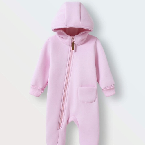 

TOUCAN FOR KIDS Комбинезон из футера утепленный ярко-розовый открытые ножки, Комбинезон из футера утепленный ярко-розовый открытые ножки