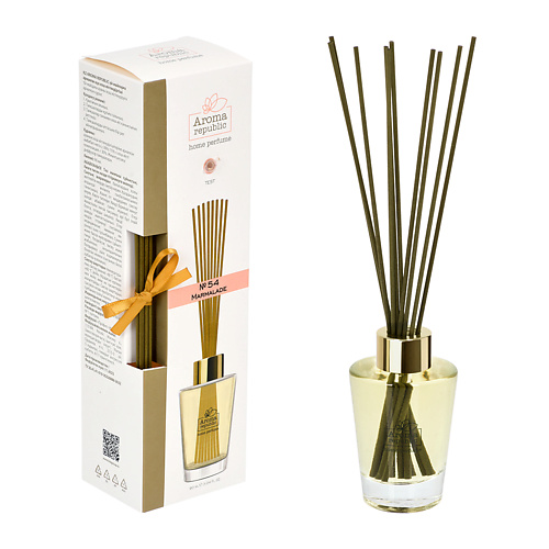 

AROMA REPUBLIC Ароматический диффузор в стеклянном флаконе,"№54 Marmalade" 90, Ароматический диффузор в стеклянном флаконе,"№54 Marmalade"