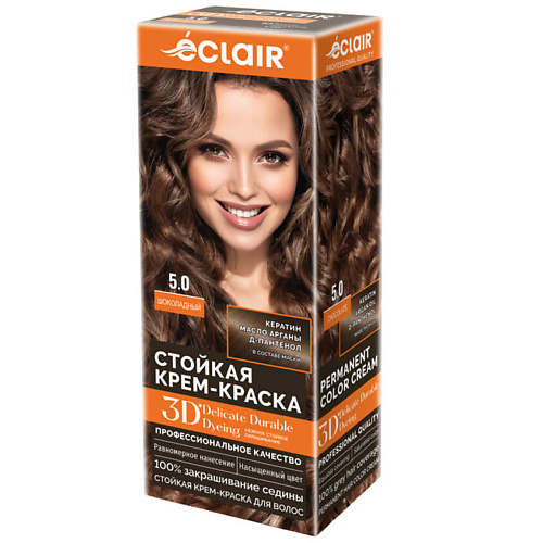 ECLAIR Стойкая крем краска для волос 3D