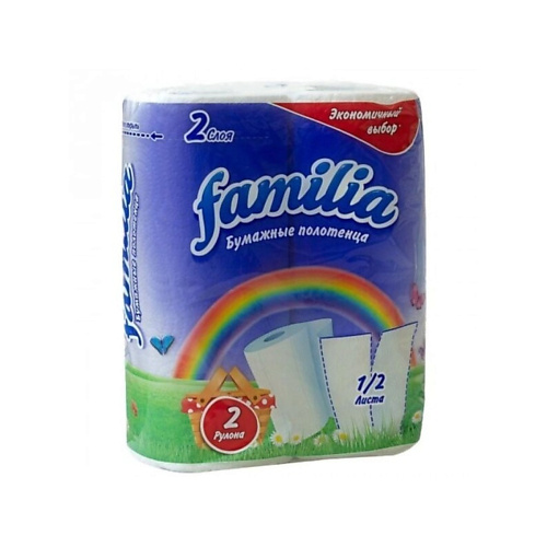 

FAMILIA Rainbow Бумажные полотенца 2-слоя, Rainbow Бумажные полотенца 2-слоя