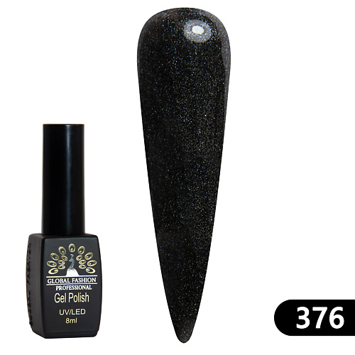 

GLOBAL FASHION Гель-лак BLACK ELITE 001, Гель-лак BLACK ELITE 001