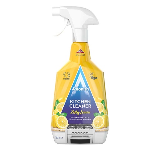 

ASTONISH Универсальный очиститель для кухни, с ароматом лимона 750.0, Универсальный очиститель для кухни, с ароматом лимона