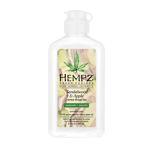 HEMPZ Гель для бритья Сандал и Яблоко / Sandalwood & Apple Herbal Shave Gel 177.0