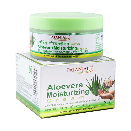

PATANJALI Увлажняющий крем с алоэ вера 50.0, Увлажняющий крем с алоэ вера