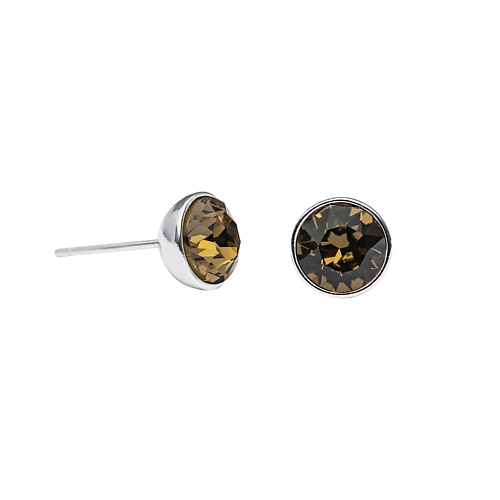 

FIORE LUNA Пусеты Smoked Quartz, Пусеты Smoked Quartz
