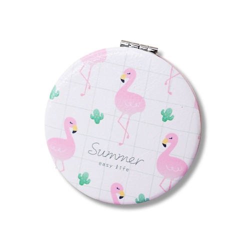 

ILIKEGIFT Зеркало складное "Flamingo summer three white" с увеличением, Зеркало складное "Flamingo summer three white" с увеличением