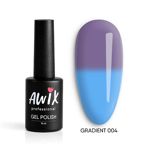 

AWIX Термо гель лак меняющий цвет с термоэффектом Gradient, Термо гель лак меняющий цвет с термоэффектом Gradient
