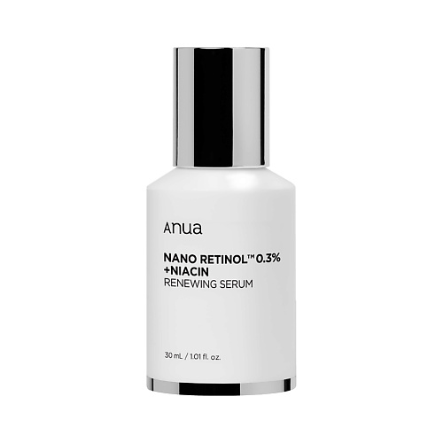 

ANUA Сыворотка с ретинолом и ниацинамидом NANO RETINOL 0.3% + NIACIN RENEWING SERUM 30.0, Сыворотка с ретинолом и ниацинамидом NANO RETINOL 0.3% + NIACIN RENEWING SERUM