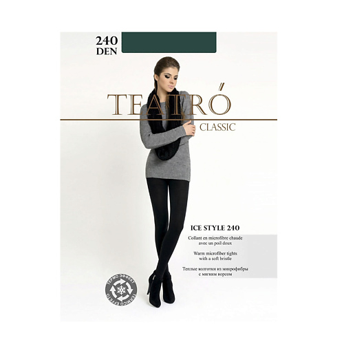 TEATRO Женские колготки Ice Style Color Deepgreen 240 den