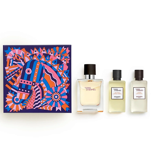 Подарки для него  Лэтуаль HERMÈS HERMES Набор Terre D'Hermes: Туалетная вода + Гель для душа + Лосьон после бритья