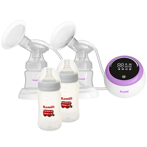 

RAMILI Молокоотсос Ramili SE450 с двумя дополнительными бутылочками 240ML, Молокоотсос Ramili SE450 с двумя дополнительными бутылочками 240ML