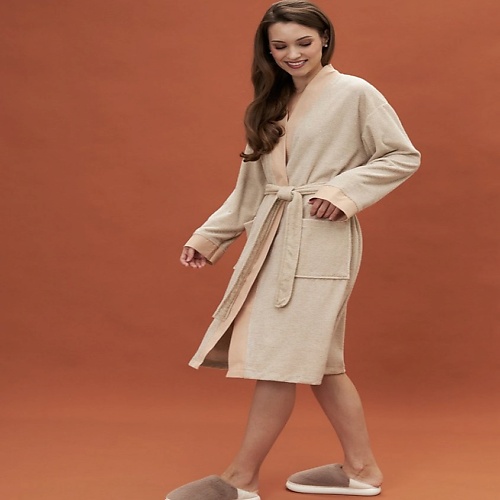 

ARYA HOME COLLECTION Халат Arya Унисекс Cavil Бежевый, Халат Arya Унисекс Cavil Бежевый
