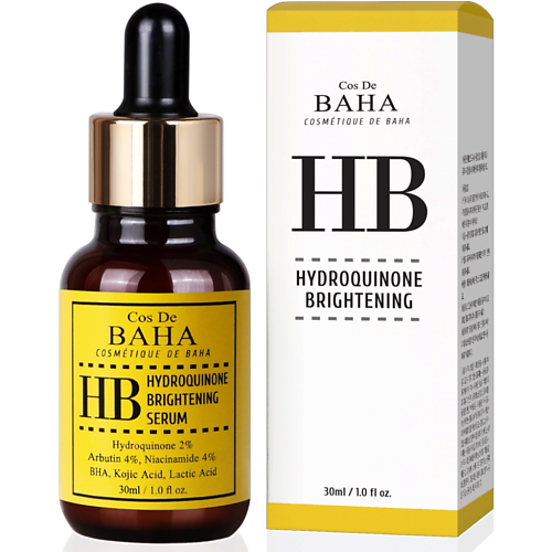 

COS DE BAHA Сыворотка для лица осветляющая ГИДРОХИНОН HB Hydroquinone 2% Serum 70.0, Сыворотка для лица осветляющая ГИДРОХИНОН HB Hydroquinone 2% Serum