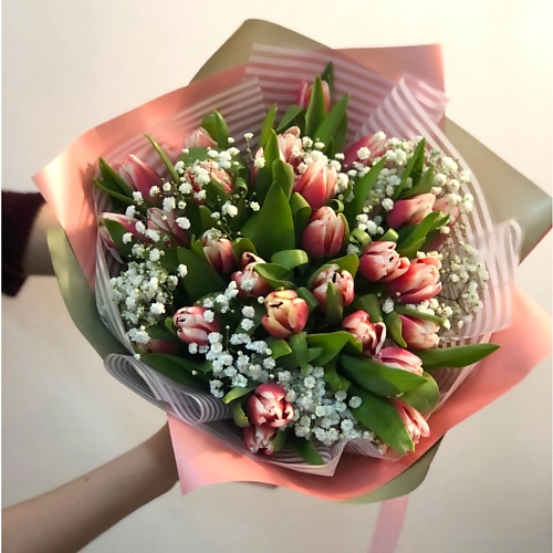 

VORNIKOV BOUQUETS Букет из тюльпанов Счастье в моменте, Букет из тюльпанов Счастье в моменте