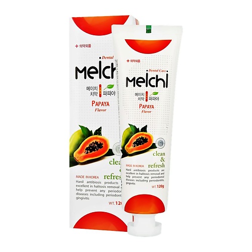 

HANIL Паста зубная MEICHI с экстрактом Папайи 120.0, Паста зубная MEICHI с экстрактом Папайи
