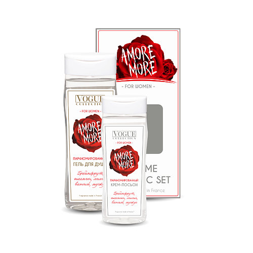

ORGANELL Набор гель для душа и лосьон для тела Amore More, Набор гель для душа и лосьон для тела Amore More