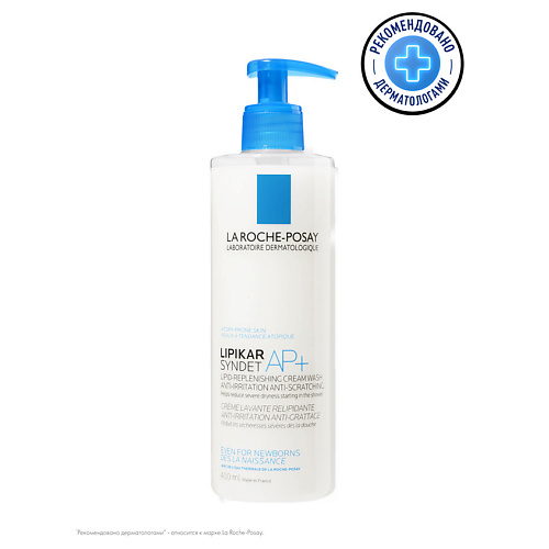   Летуаль LA ROCHE-POSAY Lipikar Syndet AP+ Липидовосстанавливающий очищающий крем-гель для лица и тела взрослых, детей и младенцев 0+, с маслом ши, ниацинамидом и глицерином