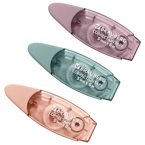 

BRAUBERG Корректирующая лента PASTEL, Корректирующая лента PASTEL