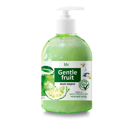 

IRIS COSMETIC Мыло жидкое Gentle Fruit Лайм и цветы белого чая 500.0, Мыло жидкое Gentle Fruit Лайм и цветы белого чая