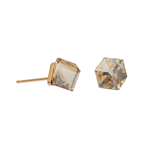 

FIORE LUNA Пусеты Crystal Golden Shadow, Пусеты Crystal Golden Shadow