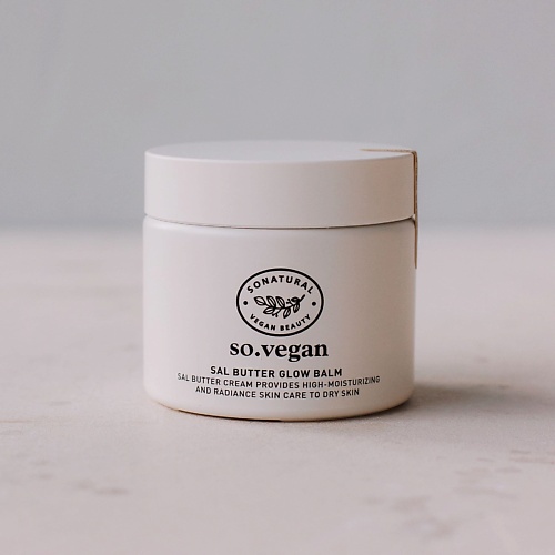 

SO NATURAL Сливочный крем-бальзам с эффектом сияния So Vegan Sal Butter Glow Balm 70.0, Сливочный крем-бальзам с эффектом сияния So Vegan Sal Butter Glow Balm