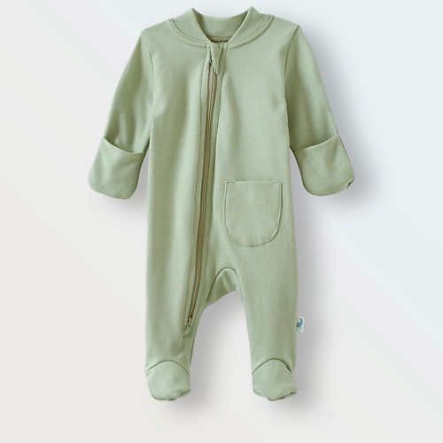 

TOUCAN FOR KIDS Слип на молнии, комбинезон для новорожденных, на выписку "Хаки", Слип на молнии, комбинезон для новорожденных, на выписку "Хаки"