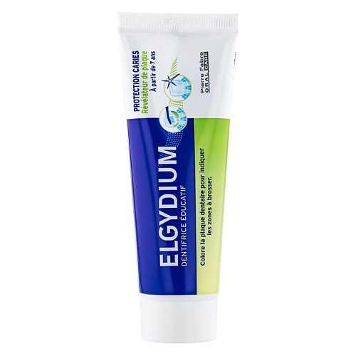 

PARODIUM Зубная паста для взрослых и детей старше 7 лет Elgydium Tooth Decay Protection Teaching Plaque-disclosing, Зубная паста для взрослых и детей старше 7 лет Elgydium Tooth Decay Protection Teaching Plaque-disclosing