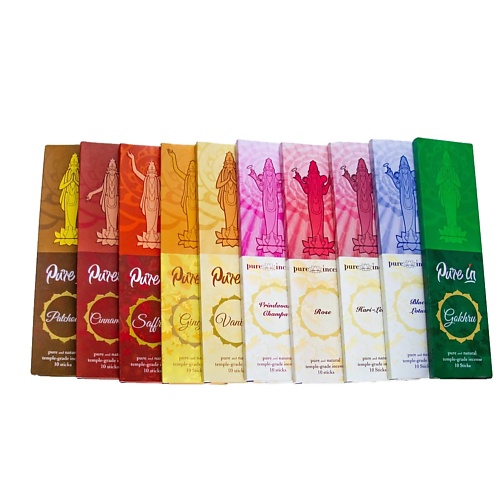 

PURE IN Эксклюзивные благовония. Подарочный набор Для Романтики 10 запахов 10, Эксклюзивные благовония. Подарочный набор Для Романтики 10 запахов