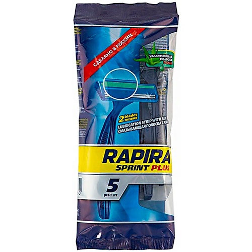 

RAPIRA SPRINT Станки для бритья одноразовые с алоэ, Станки для бритья одноразовые с алоэ